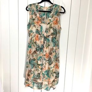 🌺🌺Merona Sheer floral dress with liner